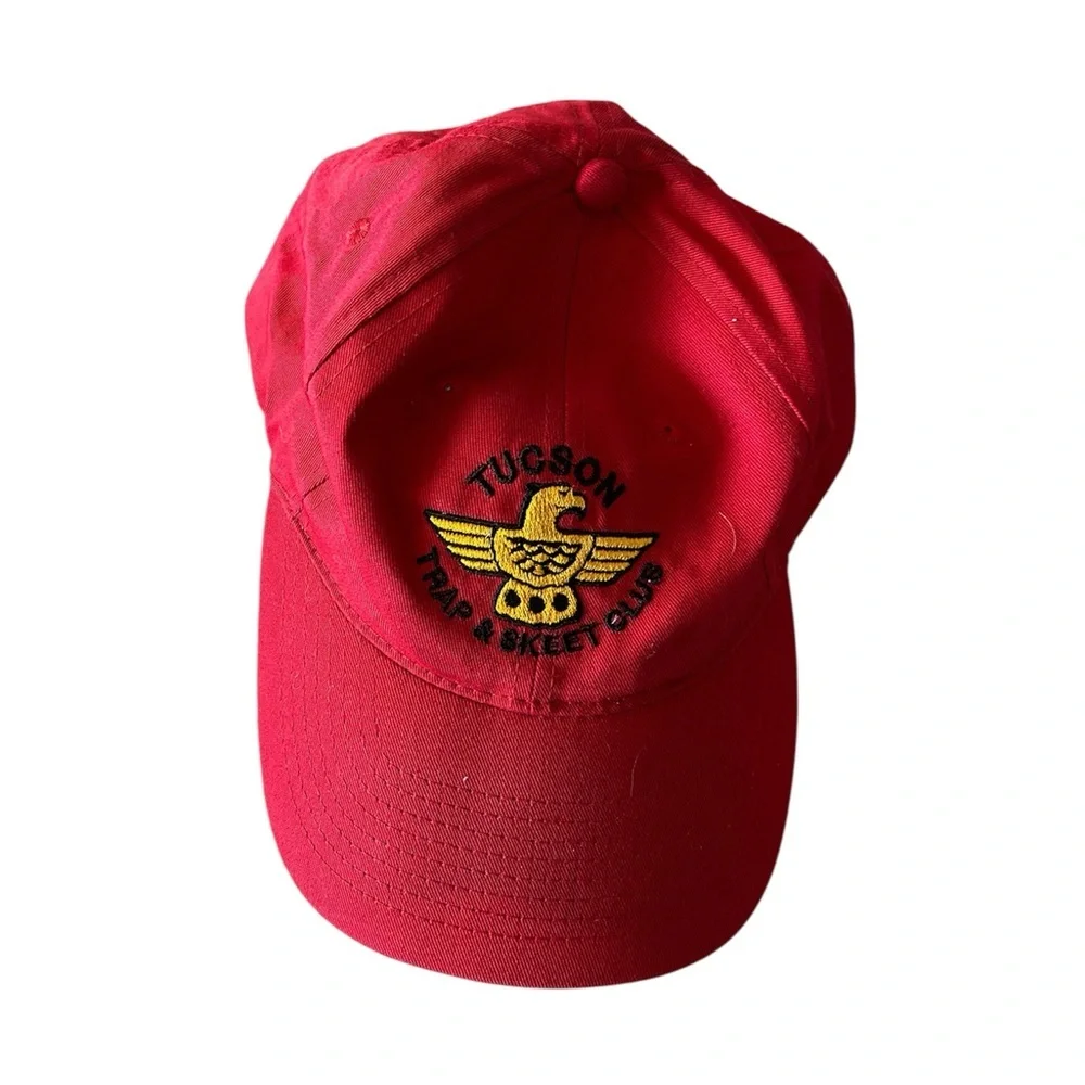 Vintage Pot & Company Tucson Trap & Skeet Red Baseball Hat Embroidered